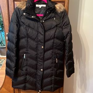 Kenneth Cole, New York, size small, puffer, jacket with hood in mint condition